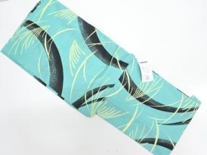 未使用品　線描きにすすき模様浴衣